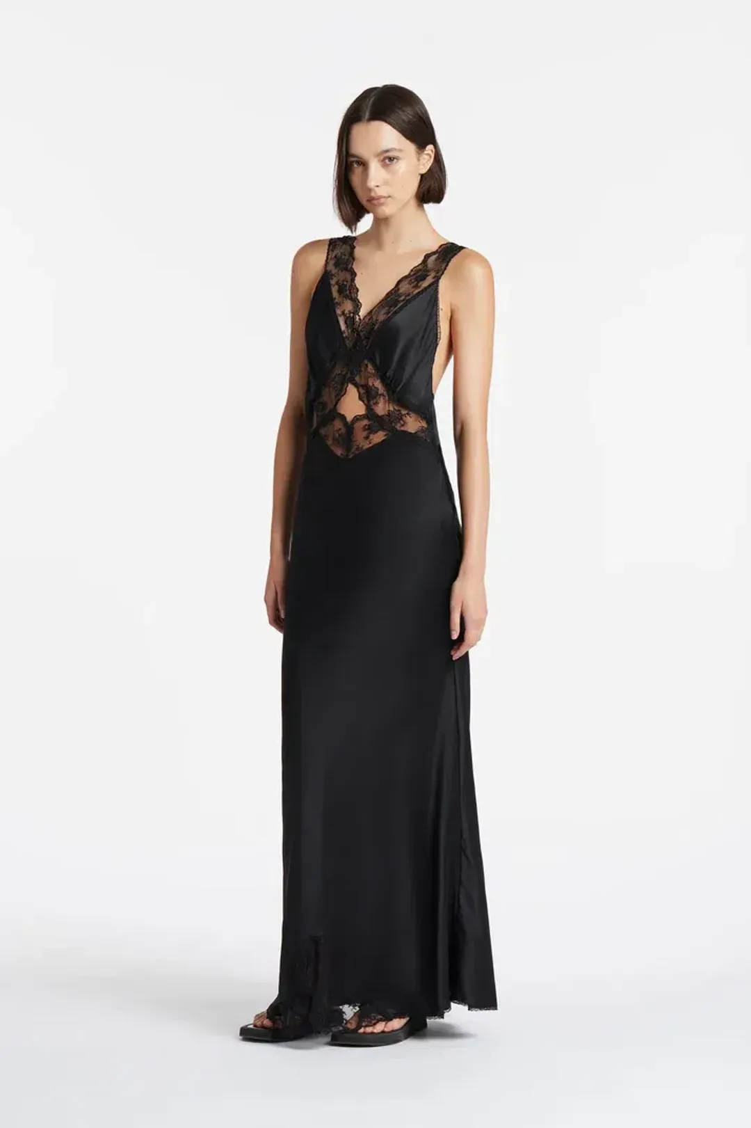 Sir The Label Aries Cut Out Gown Black Size 10 for rent on The Volte - main image