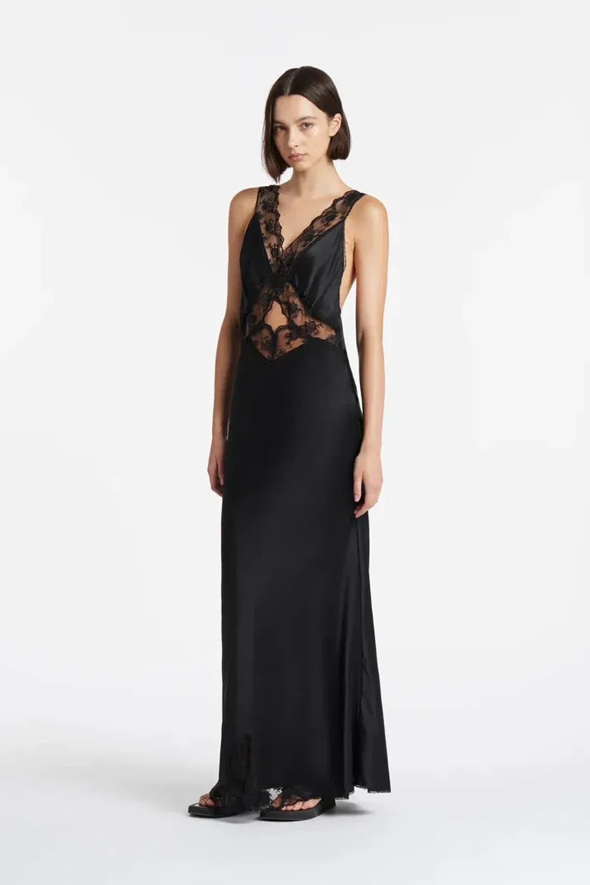 Sir The Label Aries Cut Out Gown Black Size 10 for rent on The Volte - main image