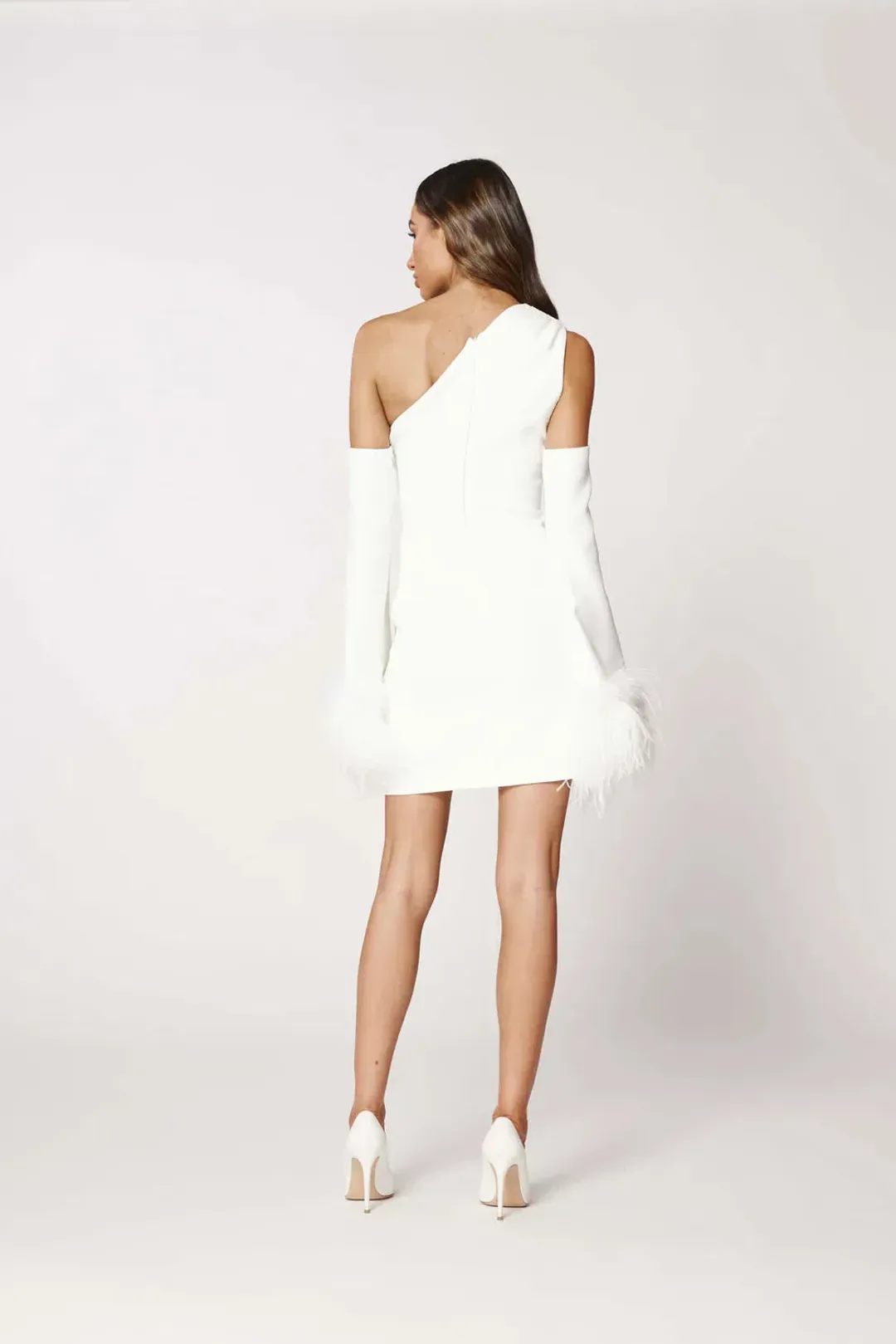 Bianca and Bridgett Dezi Mini Dress White Size 8  for rent on The Volte - main image