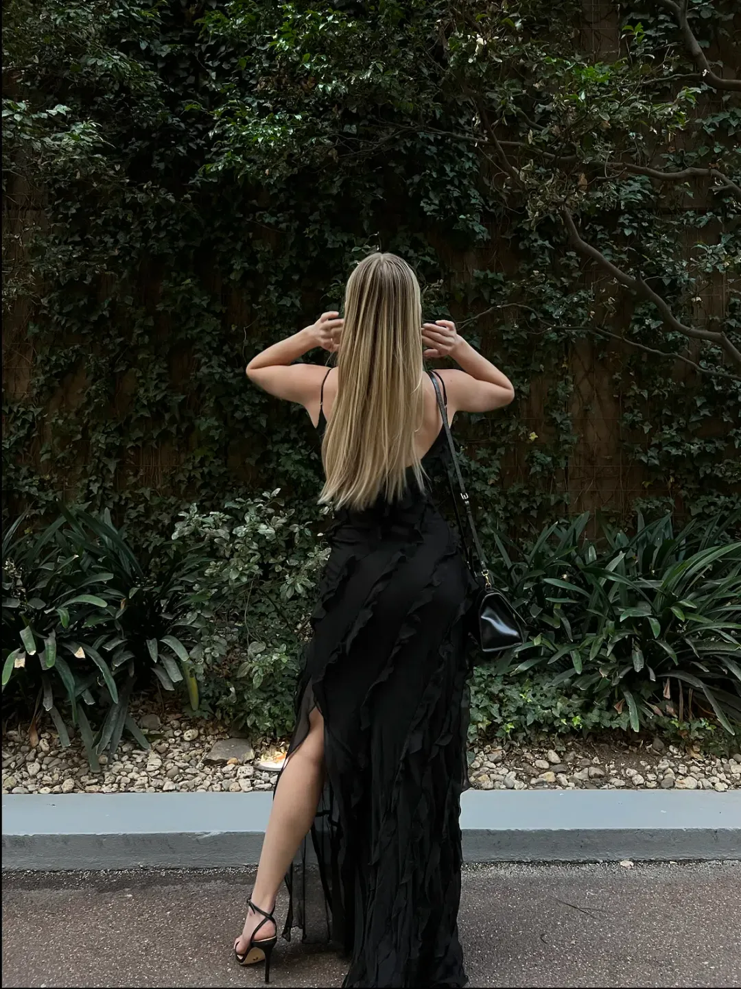 Rat & Boa Selena Dress Black Size 6  for rent on The Volte - main image