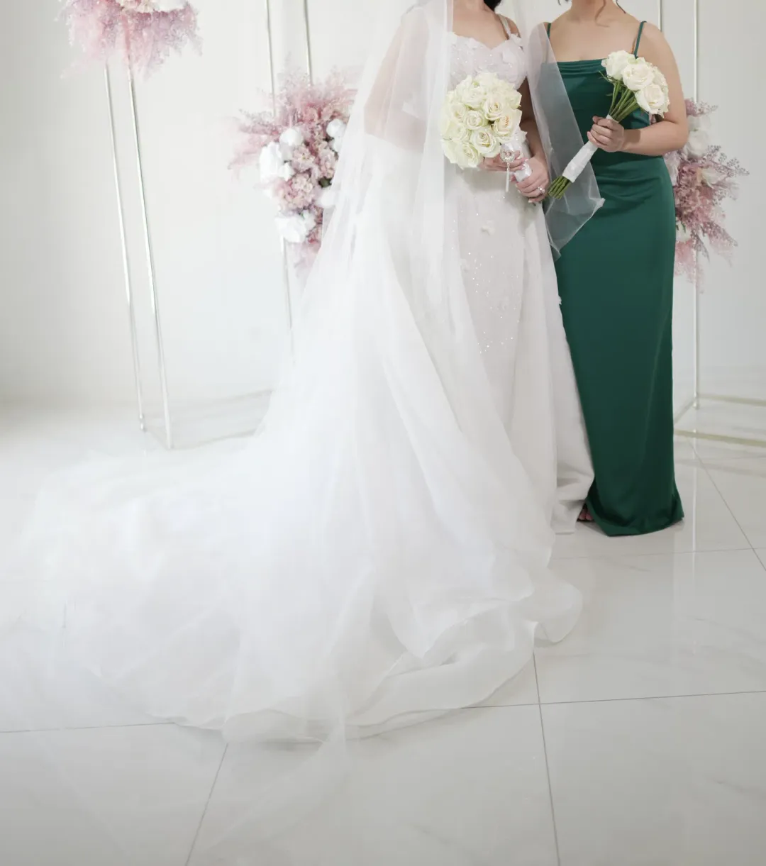 Pallas Couture Inspired Wedding Dress White Size 8  for rent on The Volte - main image