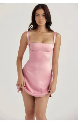 House of CB Kara Mini Dress Pink Size S/AU 8 for rent on The Volte - image 2