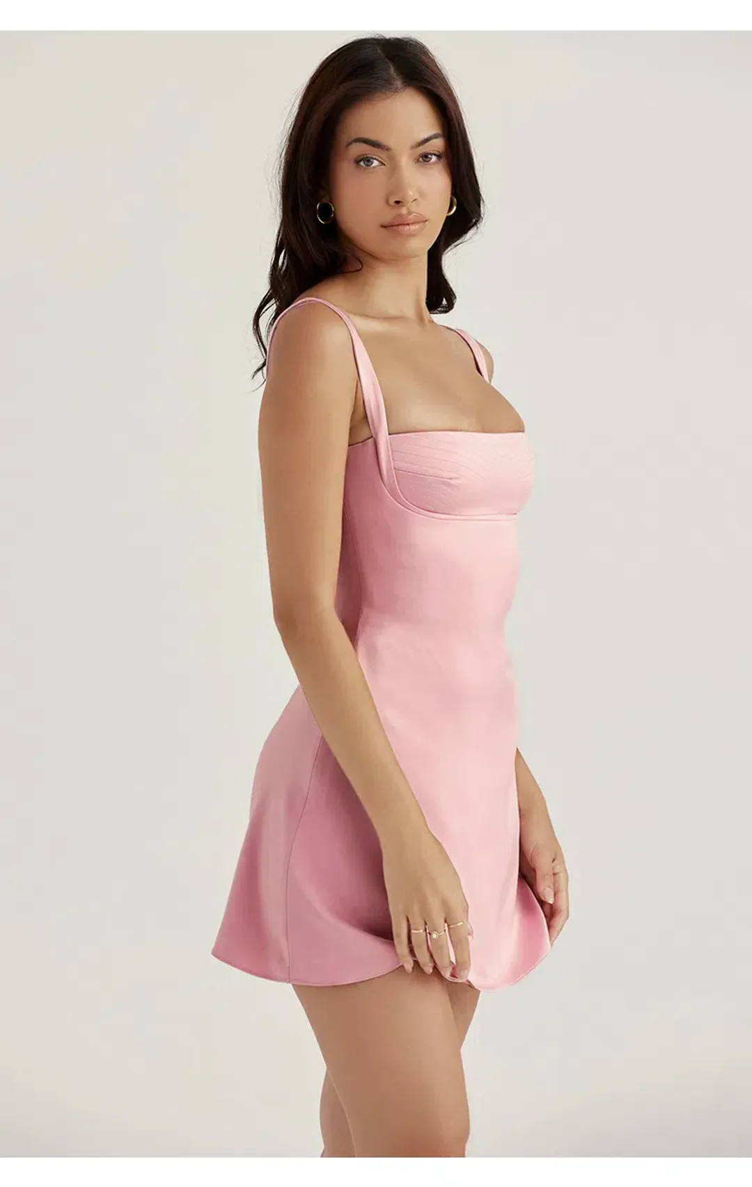 House of CB Kara Mini Dress Pink Size S/AU 8 for rent on The Volte - main image