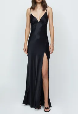 Bec & Bridge Ren Slip Maxi Dress Black Size XS / AU 6 for rent on The Volte - image 1