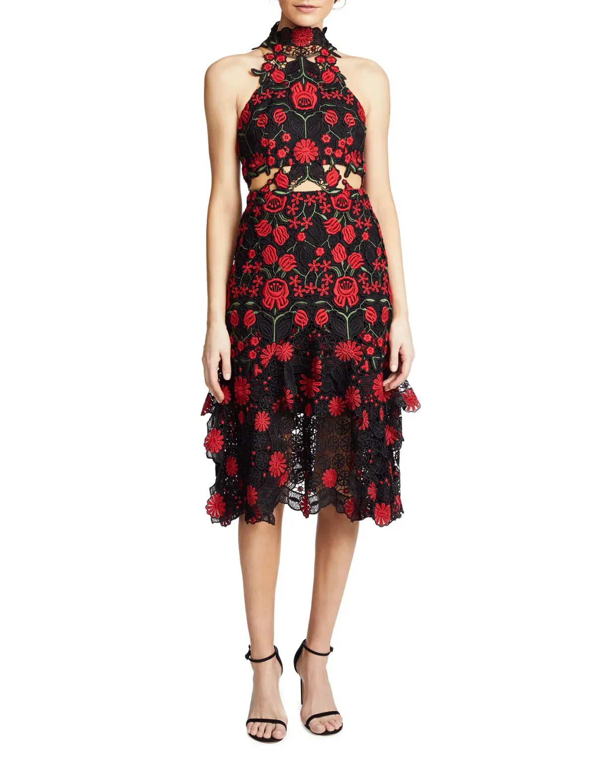 Thurley English Rose Midi Dress Floral Size 8 for rent on The Volte - main image