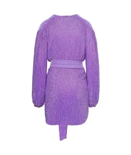 Retrofete Gabrielle Robe Violet Sequin Size 10 for rent on The Volte - image 4
