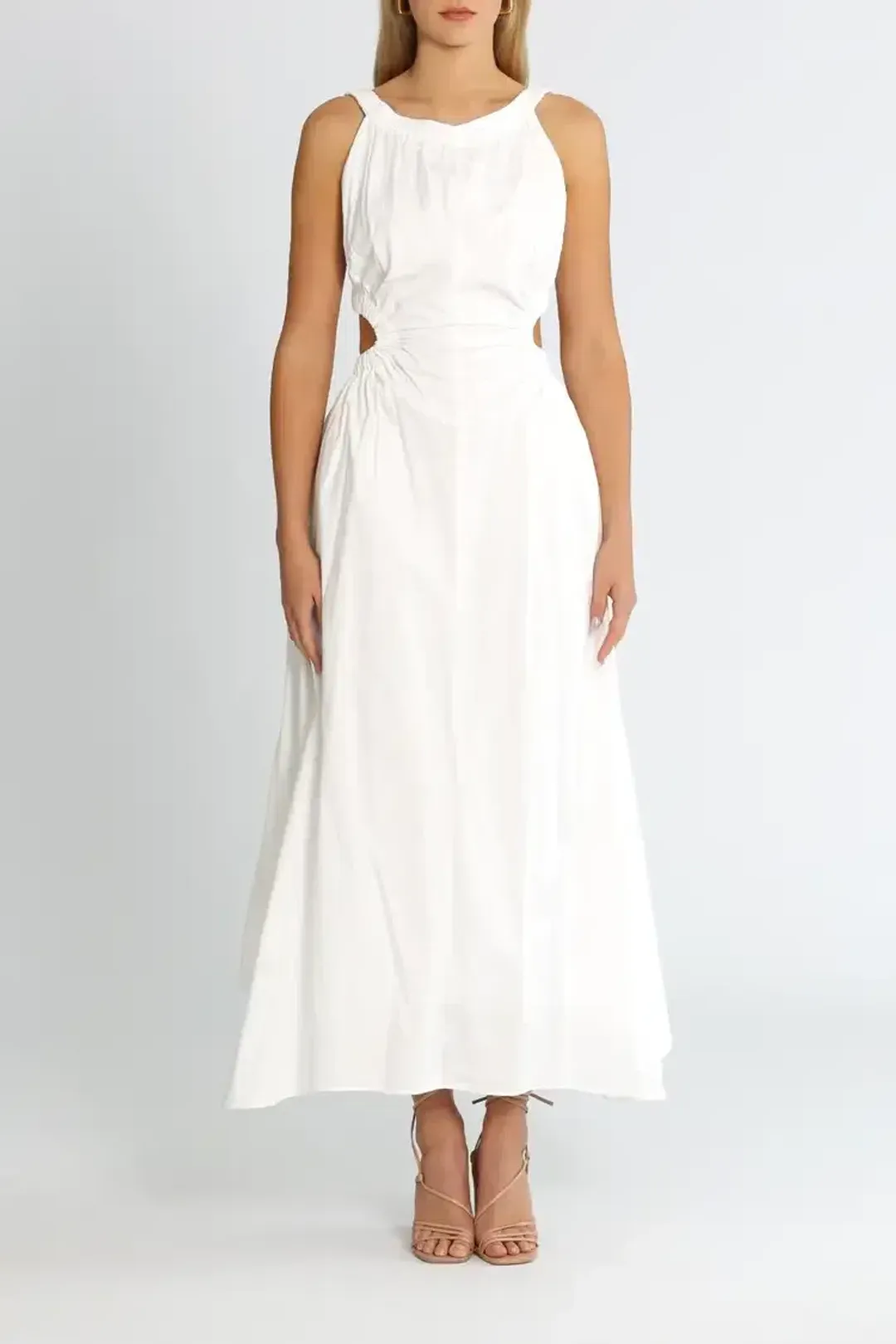 Camilla and Marc Coppola Maxi Dress White White Size AU 10 for rent on The Volte - main image