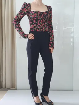 Dolce and Gabbana Long Sleeve Bustier Top Floral Size 6  for rent on The Volte - image 2