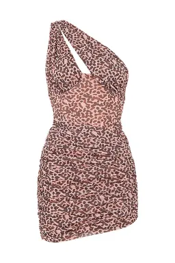 House of CB Clementine Cut Out Mini Dress Animal Print Size 8 for rent on The Volte - image 4