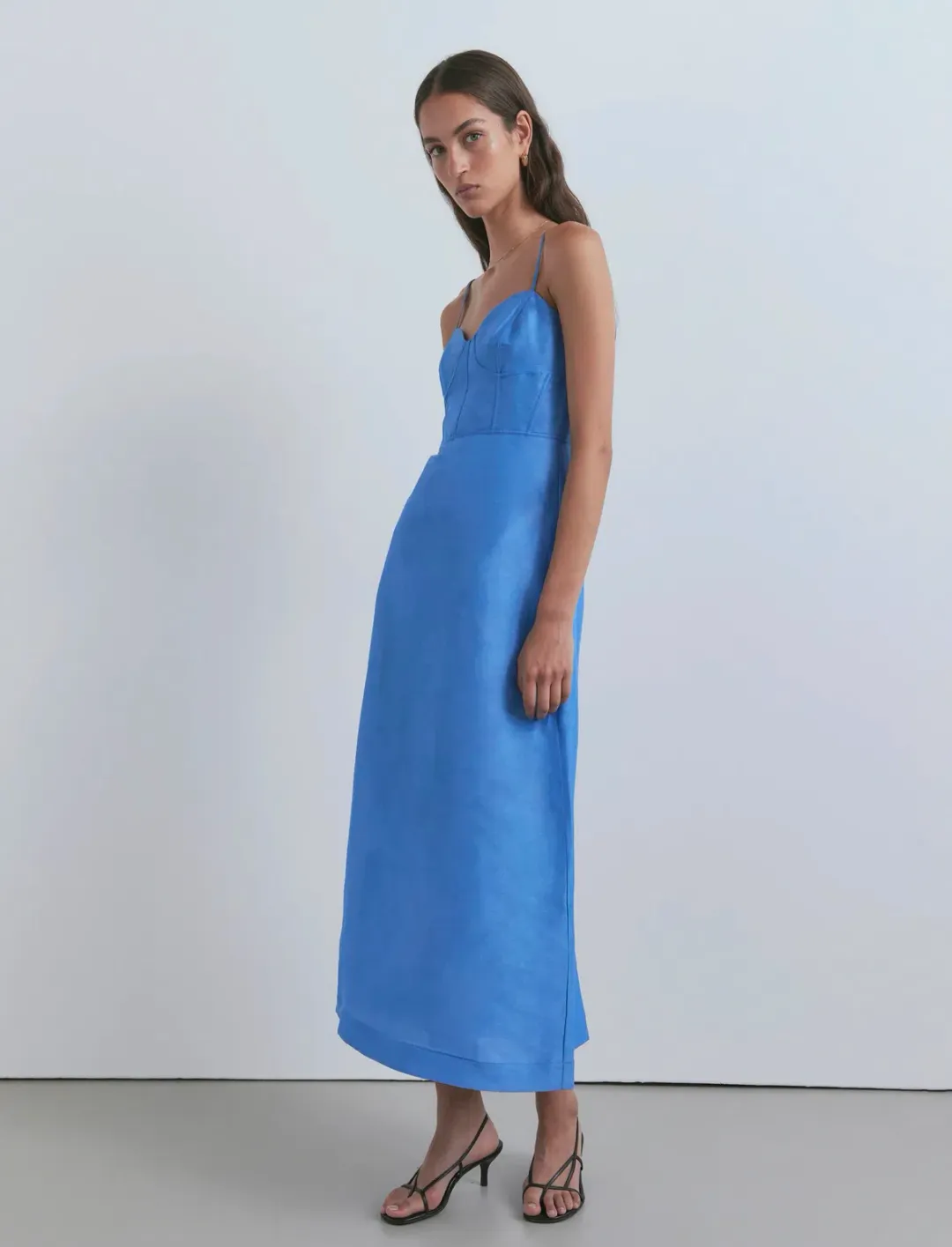 Viktoria & Woods Cornucopia Midi Dress Blue Size 14 for rent on The Volte - main image