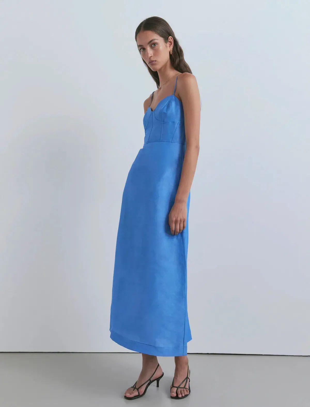 Viktoria & Woods Cornucopia Midi Dress Blue Size 14 for rent on The Volte - main image