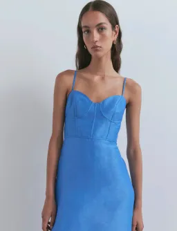 Viktoria & Woods Cornucopia Midi Dress Blue Size 14 for rent on The Volte - image 2