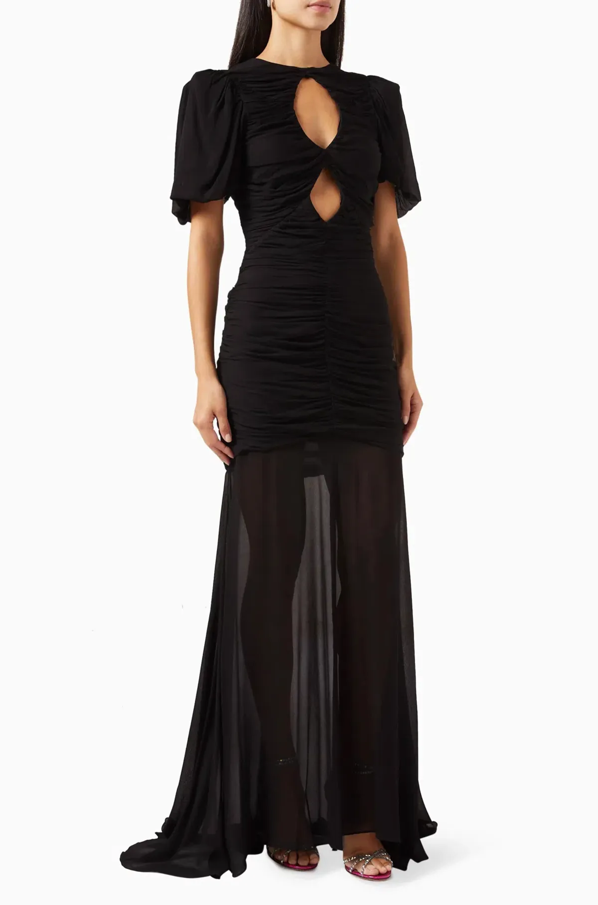 De La Vali Olympia Maxi Dress Black Size 12 for rent on The Volte - main image
