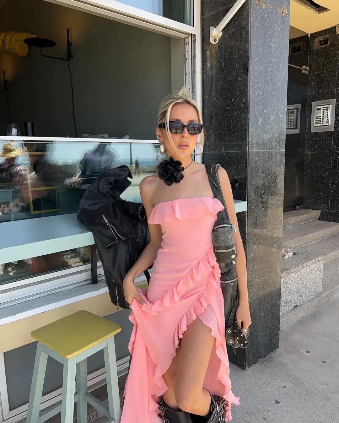 House of CB Sarina Gown Apricot Size S/Au 8  for rent on The Volte - main image