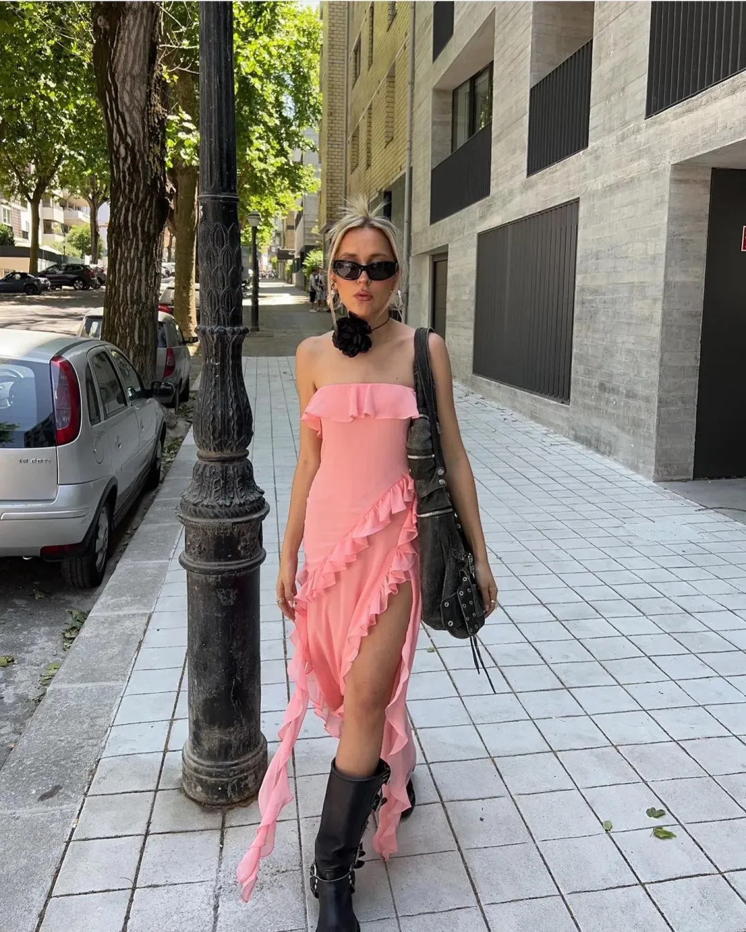 House of CB Sarina Gown Apricot Size S/Au 8  for rent on The Volte - main image