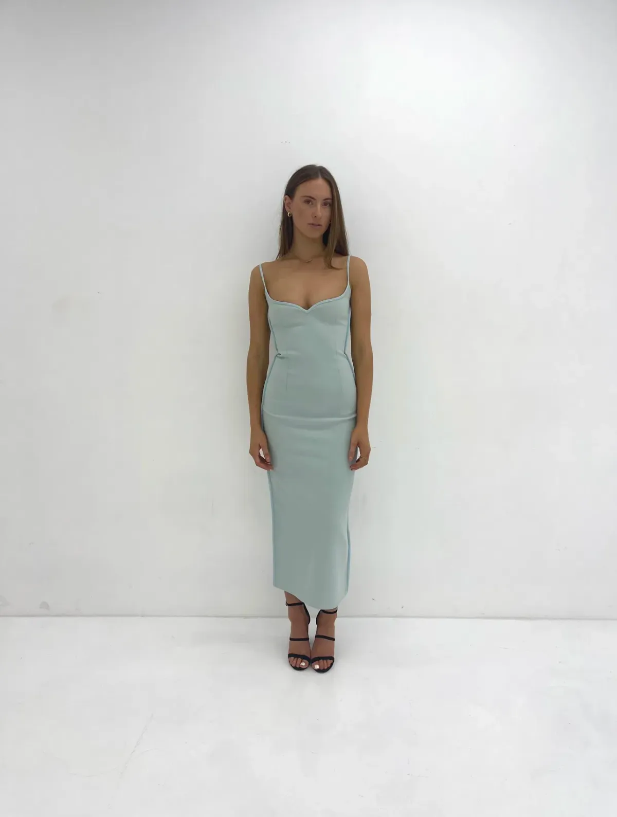 Paris Georgia Heart Dress Blue Size XS/Au 6 for rent on The Volte - main image