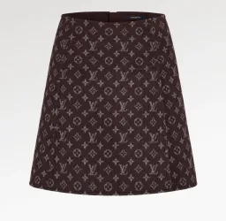 Loui Vuitton Monogram Martingale Mini Skirt Print Size 36/AU 6 for rent on The Volte - image 3