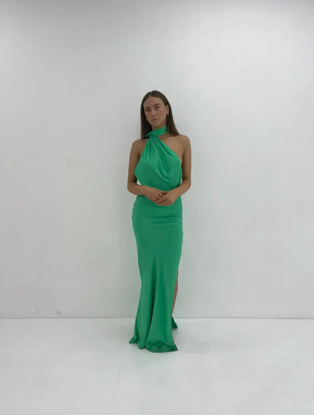 Rat & Boa Azzara Gown Green Size 8 for rent on The Volte - main image