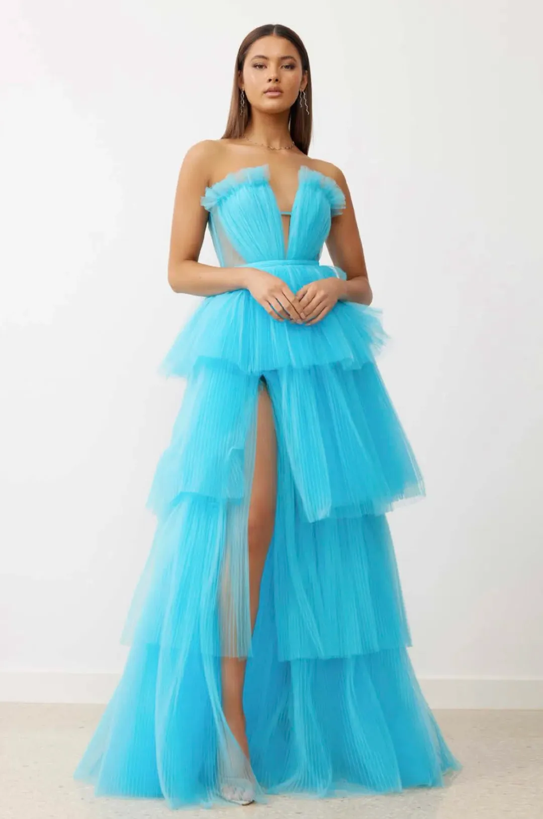 Lexi Cruze Dress Turquoise Size 6 for rent on The Volte - main image