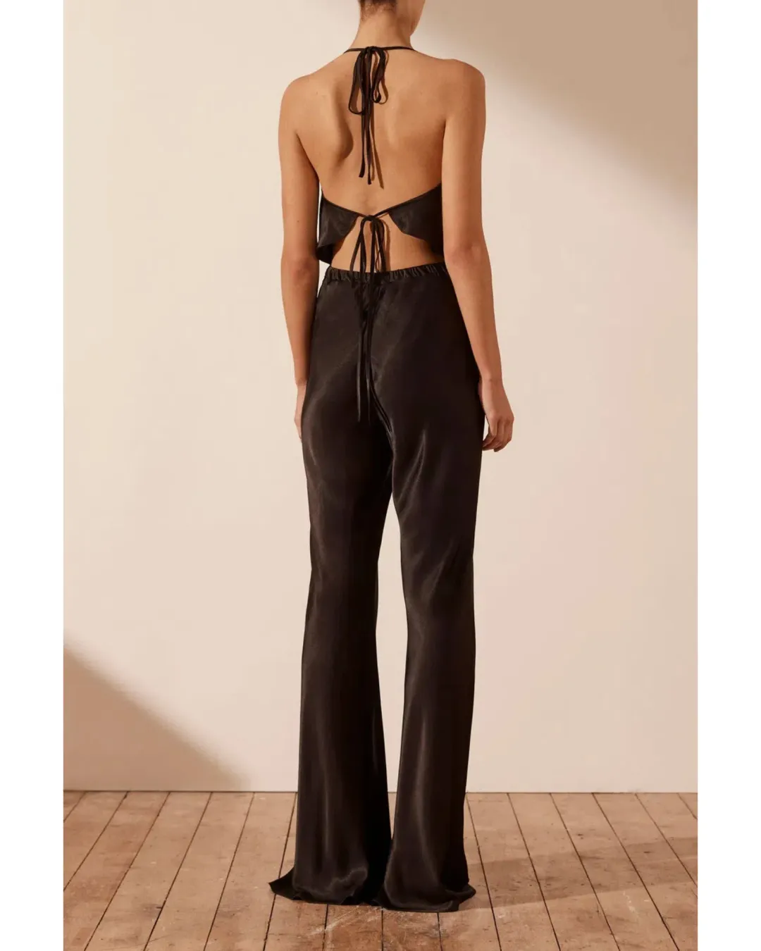 Shona Joy Camille Bias Cut Pants Black Size AU 12  for rent on The Volte - main image