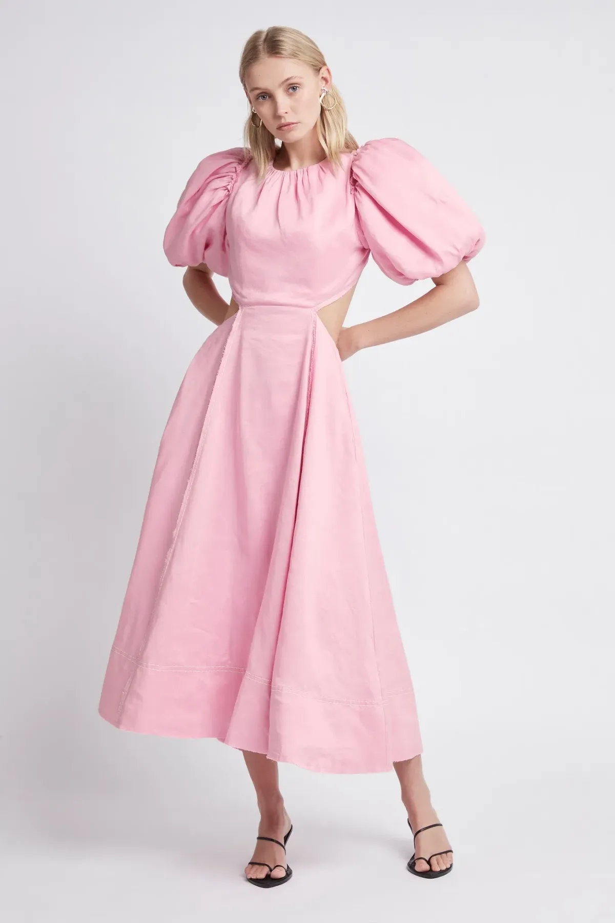 Aje Serendipity Dress Pink Size 16 for rent on The Volte - main image