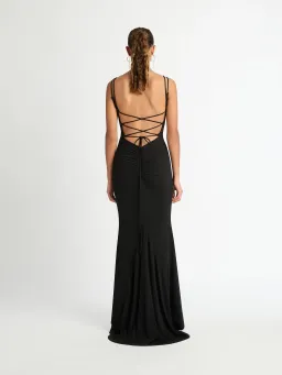 Sheike Monaco Maxi Dress Black Size 6 for rent on The Volte - image 2