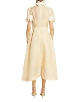 Zimmermann Luminosity Liftoff Midi Dress  in Cream Size 2 /Au 12 for rent on The Volte - image 2