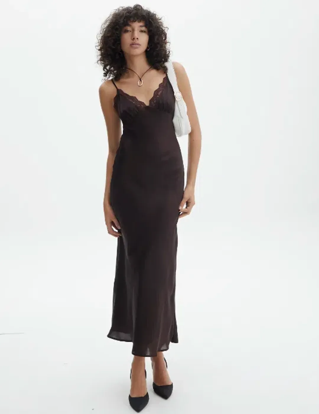 Bec & Bridge Lace Maxi Dress Brown Size AU 8 for rent on The Volte - main image