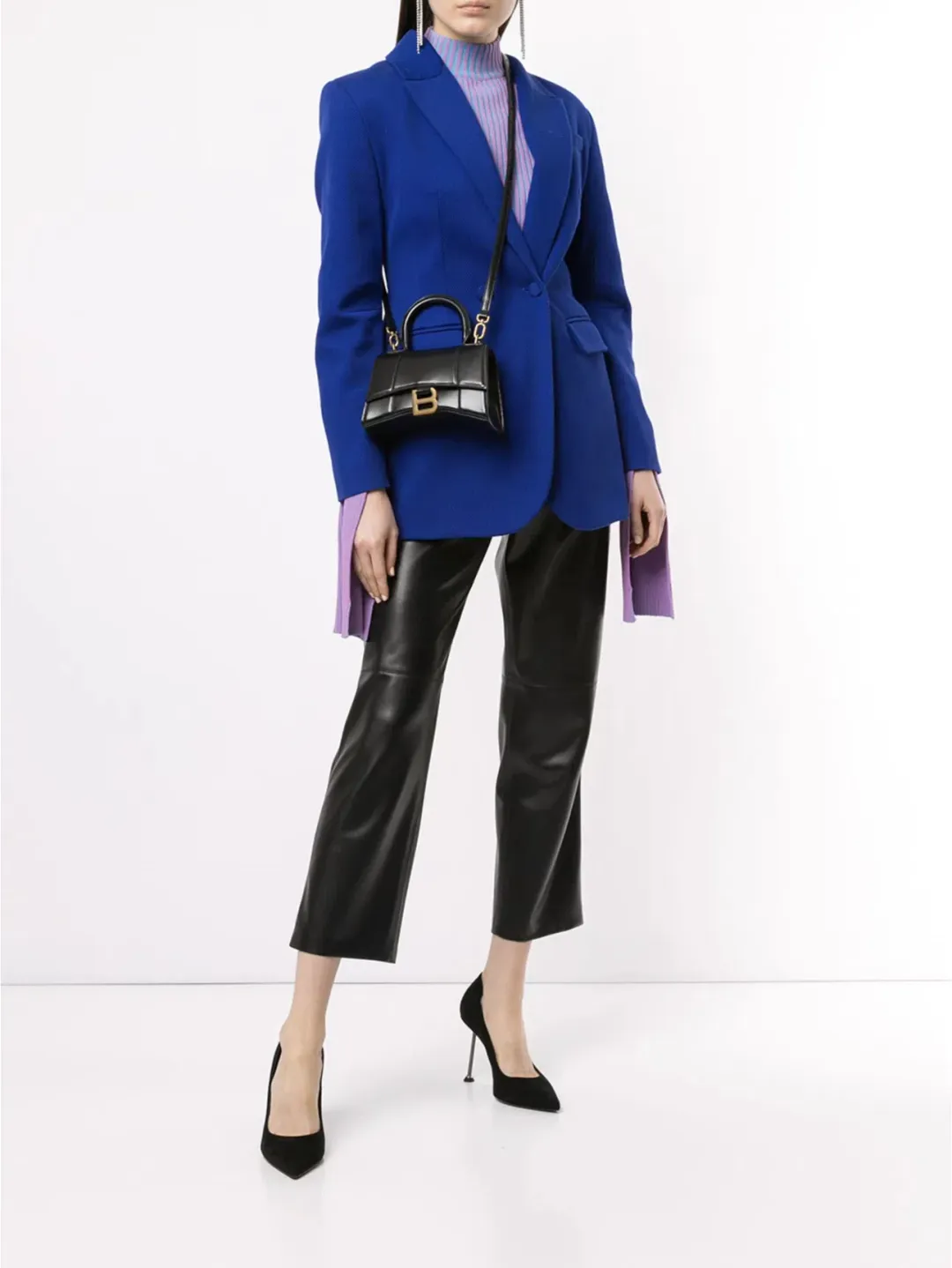 Balenciaga Hourglass Top Handle Bag Black Size XS for rent on The Volte - main image