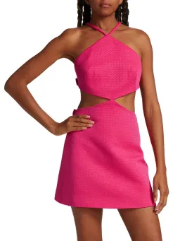 Alexis Chella Bow Detail Mini Dress Rose Size XS/Au 6 for rent on The Volte - image 3
