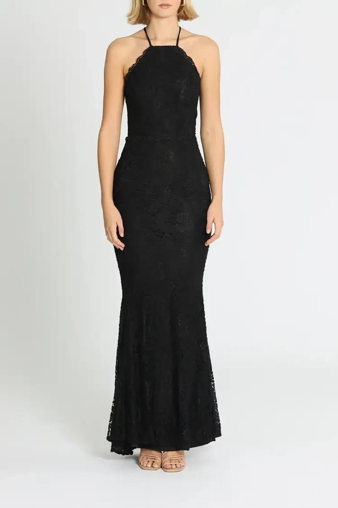 Elle Zeitoune Lori  Gown Black Size 8 for rent on The Volte - main image