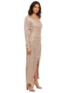 Elle Zeitoune Simone Dress Rose Gold Size 12 for rent on The Volte - image 2