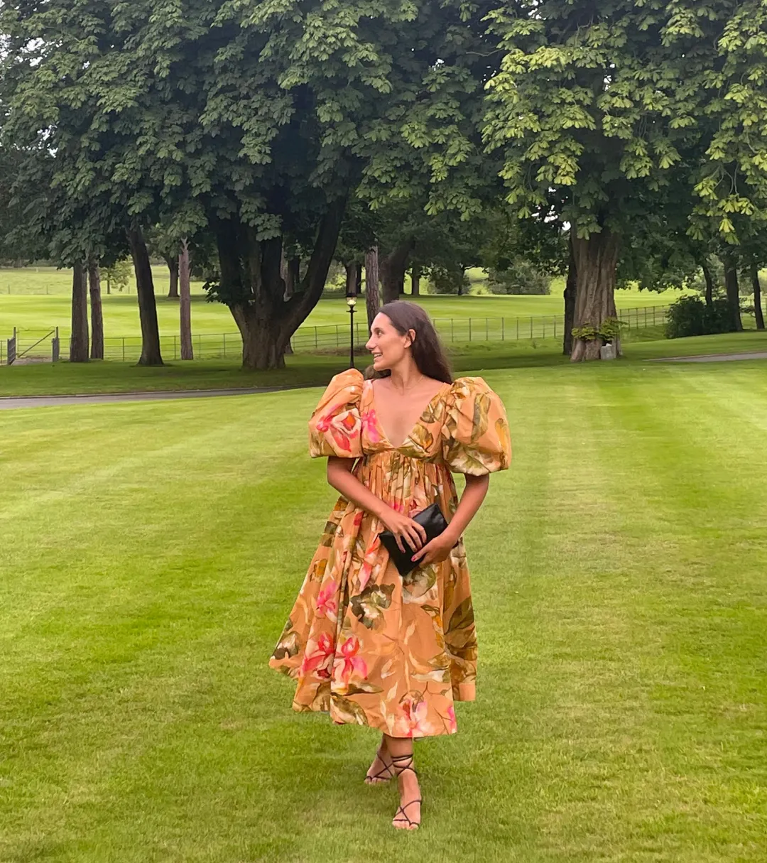 Anouki Cotton Floral Maxi Dress Floral Size 8  for rent on The Volte - main image