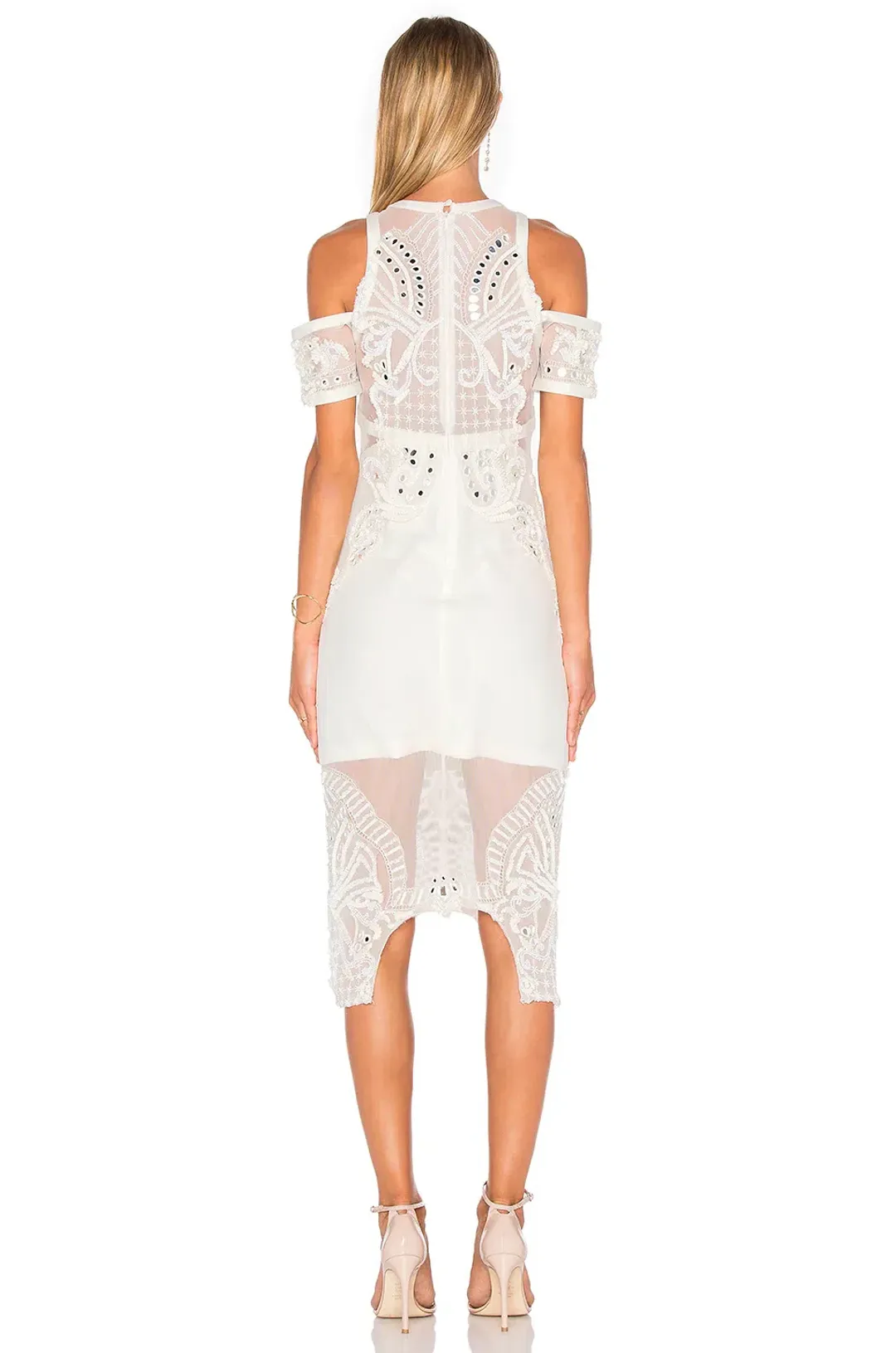 Thurley Wild Heart Midi Dress White Size 10 for rent on The Volte - main image