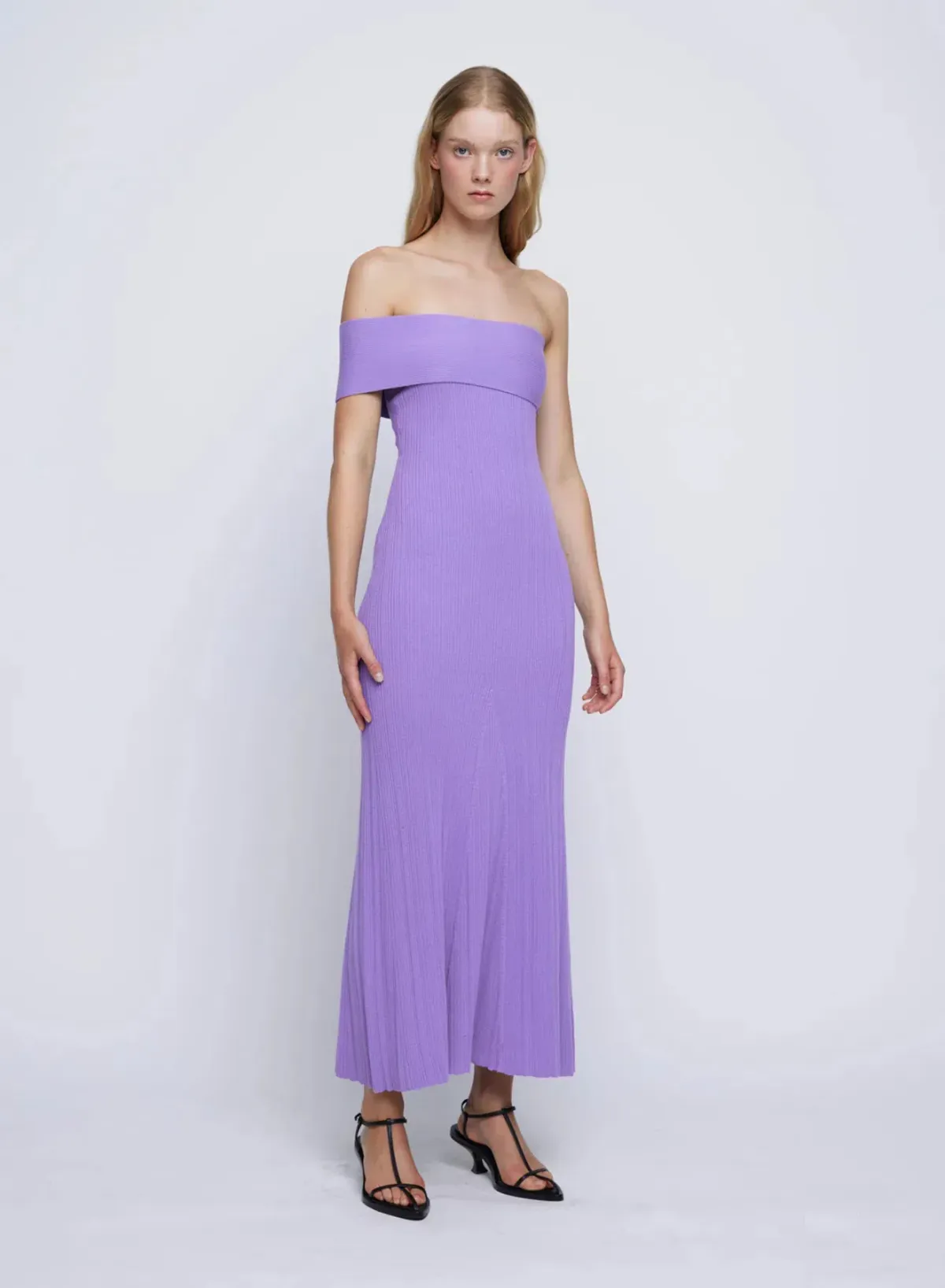 Anna Quan Brea Midi Dress Lilac Size 10 for rent on The Volte - main image