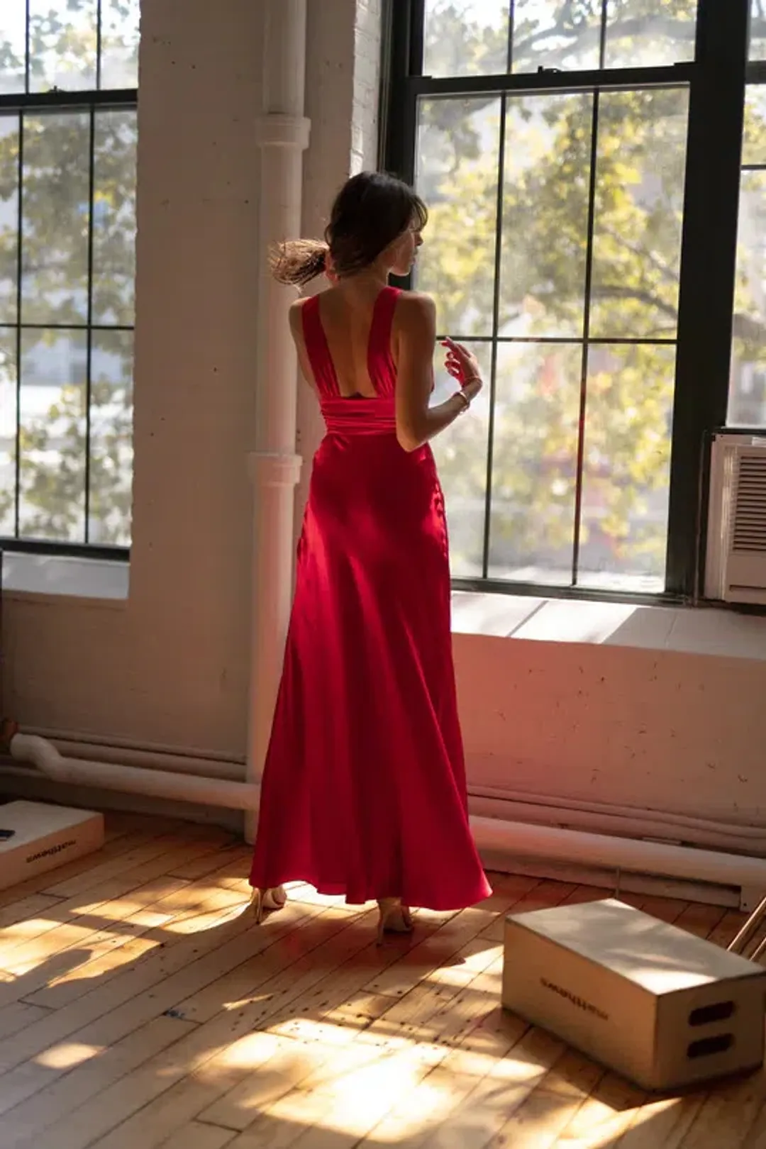 Two Bodies Kasey Dress in Cherry Red Size XS / AU 6 for rent on The Volte - main image