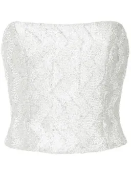 Manning Cartell No Filter Bustier and Skirt In Metallic Size 8 for rent on The Volte - image 3