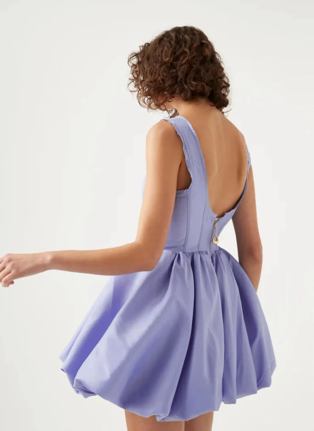 Aje Suzette Bubble Mini Dress Cool Lavender Size 6 for rent on The Volte - main image