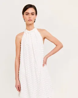 Saba Anika Halter Mini Dress White Size 4  for rent on The Volte - image 2