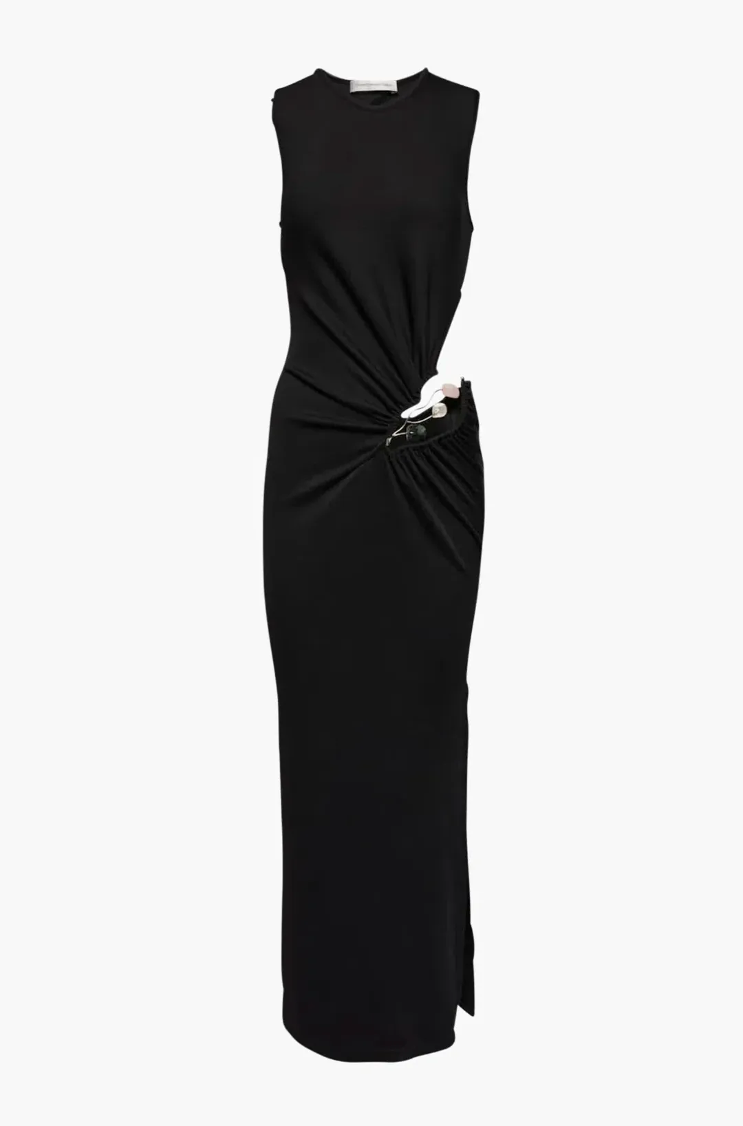 Christopher Esber Folia Float Buckle Tank Dress Midi Black Size 8 for rent on The Volte - main image