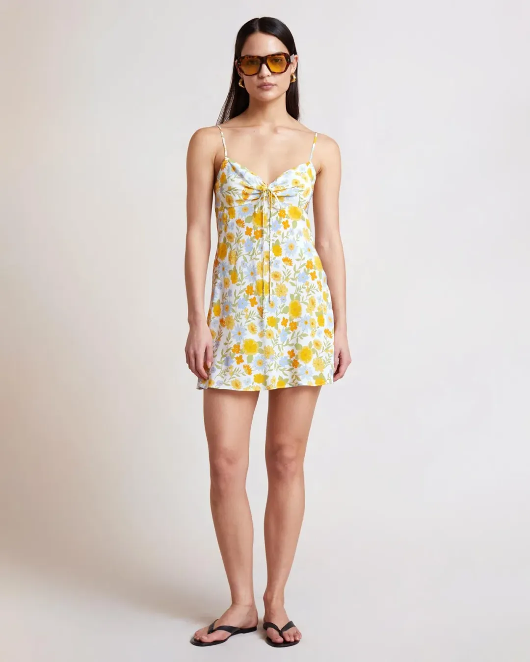 Bec & Bridge Cali Sun Mini Dress Floral Size 10 for rent on The Volte - main image