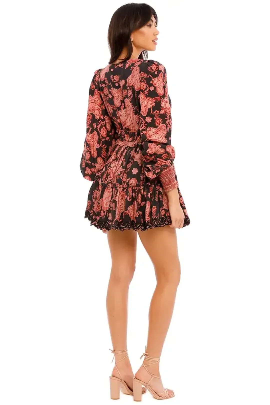 Hemant & Nandita Luana Cashmere Dress Print Size 8 for rent on The Volte - main image