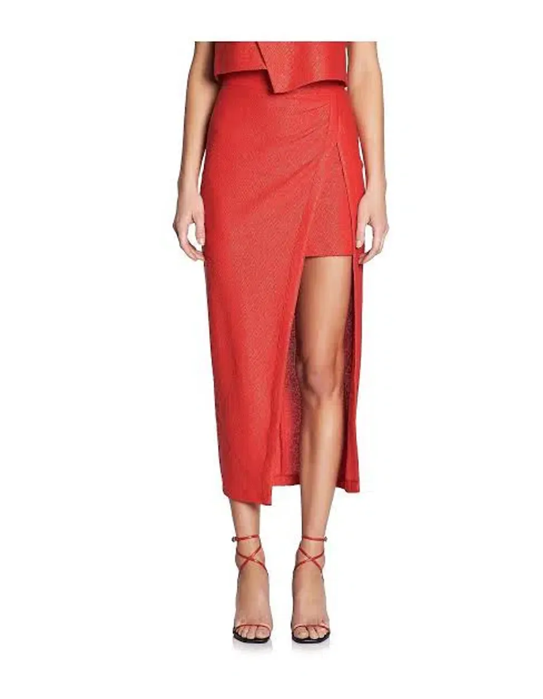 Manning Cartell Marvellous Creations Crop Bustier and Skirt Set Red Size 4/6 for rent on The Volte - main image