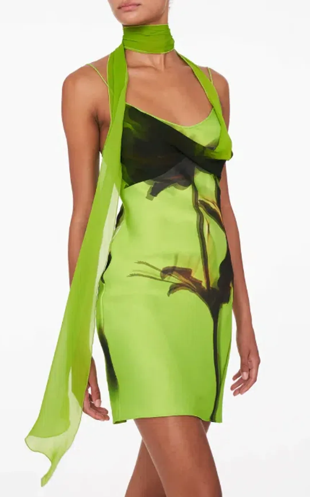Rat & Boa Orisha Mini Dress Green Size M / AU 10 for rent on The Volte - main image