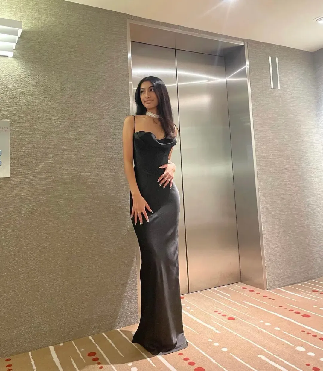 House of CB Charmaine Dress Black Size XS/Au 6 for rent on The Volte - main image