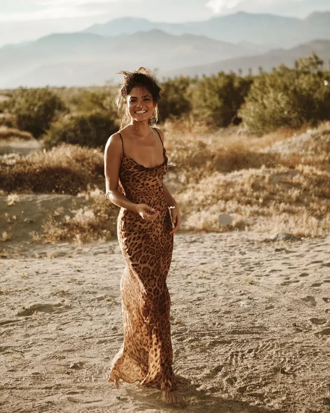 Rat and Boa Valentina Dress Leopard Print Size 6 for rent on The Volte - main image