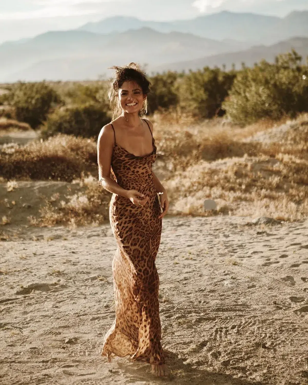 Rat and Boa Valentina Dress Leopard Print Size 6 for rent on The Volte - main image