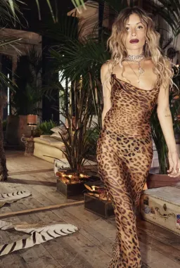 Rat and Boa Valentina Dress Leopard Print Size 6 for rent on The Volte - image 4