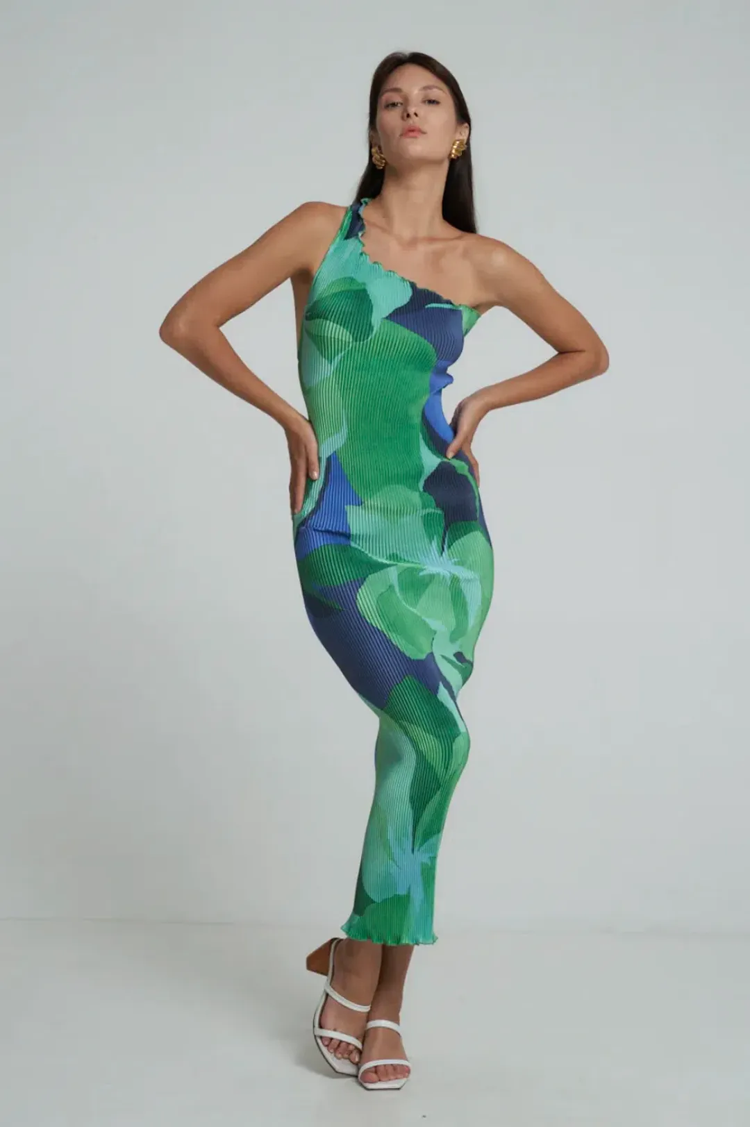 Lidee Naomi Gown Capri Green  for rent on The Volte - main image