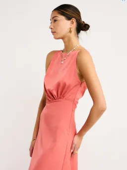 One Fell Swoop Essence Maxi Dress Grapefruit Size 12 for rent on The Volte - image 5